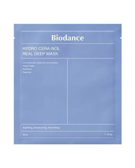 Biodance Hydro Cera-Nol Real Deep Mask 34g ✨ Υδρογέλη Μάσκα με Υψηλή Ενυδάτωση & Καταπραϋντική Δράση για Ευαίσθητες Επιδερμίδες