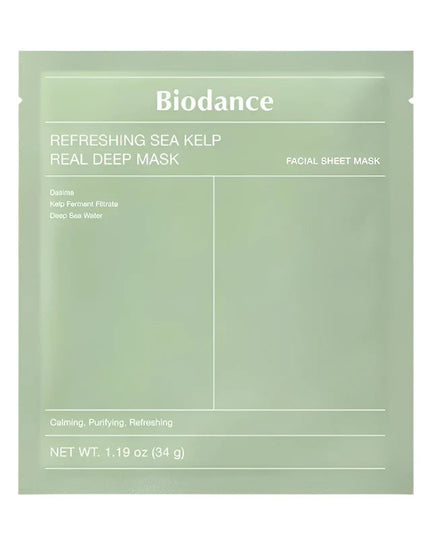 Biodance Refreshing Sea Kelp Real Deep Mask 34g ✨ Hydrogel Μάσκα για Καταπραϋνμένη, Προστατευμένη & Ενυδατωμένη Επιδερμίδα
