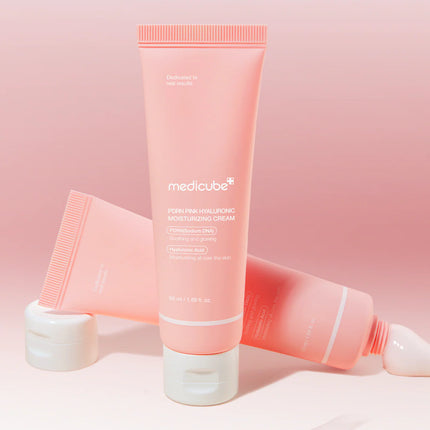 Medicube PDRN Pink Hyaluronic Moisturizing Cream 50ml ✨ Ενυδατική & Αναζωογονητική Κρέμα με PDRN & Υαλουρονικό Οξύ για Ελαστική, Λαμπερή Επιδερμίδα