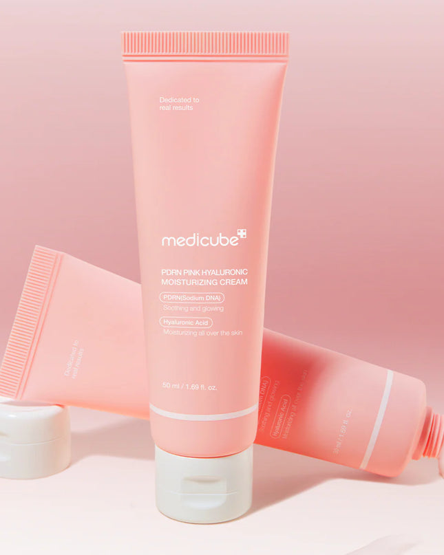 Medicube PDRN Pink Hyaluronic Moisturizing Cream 50ml ✨ Ενυδατική & Αναζωογονητική Κρέμα με PDRN & Υαλουρονικό Οξύ για Ελαστική, Λαμπερή Επιδερμίδα
