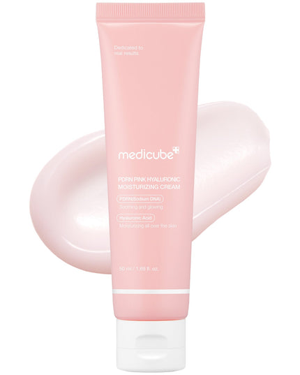 Medicube PDRN Pink Hyaluronic Moisturizing Cream 50ml ✨ Ενυδατική & Αναζωογονητική Κρέμα με PDRN & Υαλουρονικό Οξύ για Ελαστική, Λαμπερή Επιδερμίδα