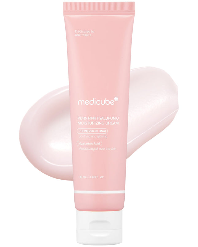 Medicube PDRN Pink Hyaluronic Moisturizing Cream 50ml ✨ Ενυδατική & Αναζωογονητική Κρέμα με PDRN & Υαλουρονικό Οξύ για Ελαστική, Λαμπερή Επιδερμίδα