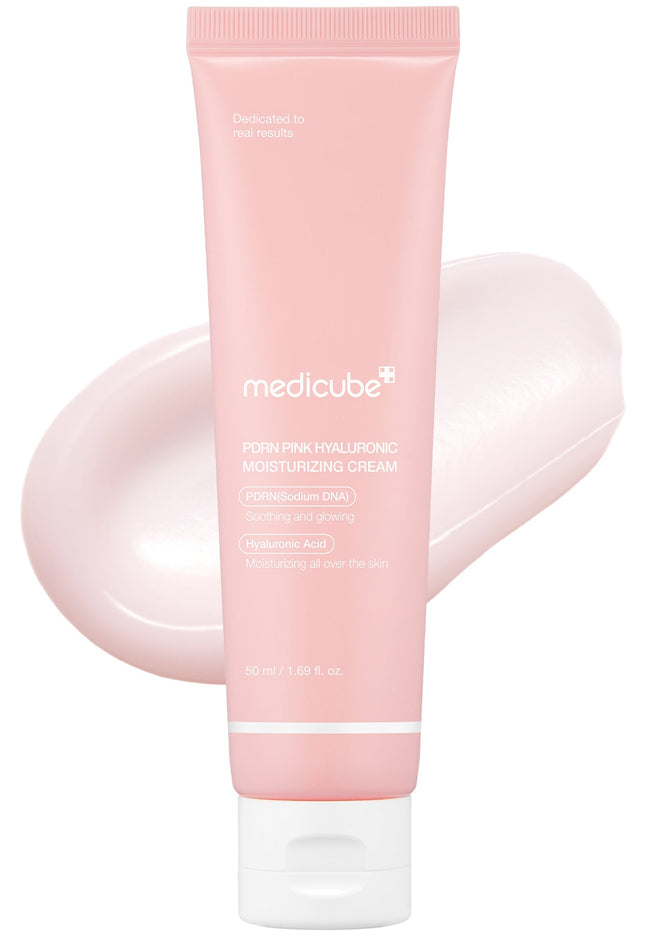 Medicube PDRN Pink Hyaluronic Moisturizing Cream 50ml ✨ Ενυδατική & Αναζωογονητική Κρέμα με PDRN & Υαλουρονικό Οξύ για Ελαστική, Λαμπερή Επιδερμίδα