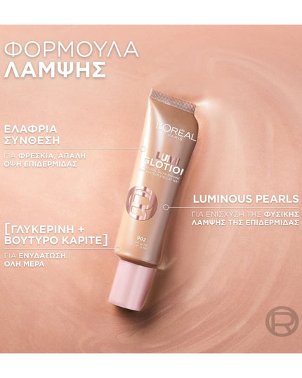 L’Oréal Paris Lumi Glotion 40ml ✨ Ενυδατική Με Λάμψη - Highlighter