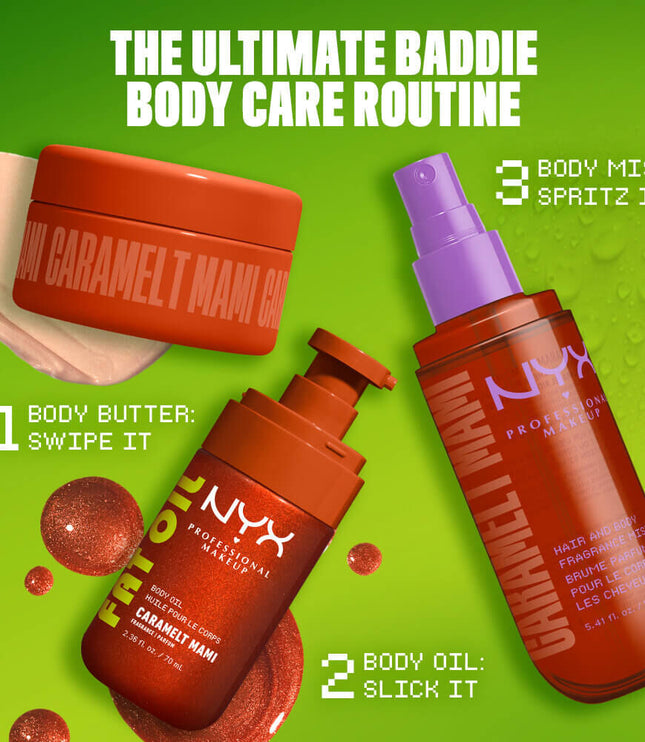 NYX Hair & Body Fragrance Mist Caramelt Mami 160ml ✨