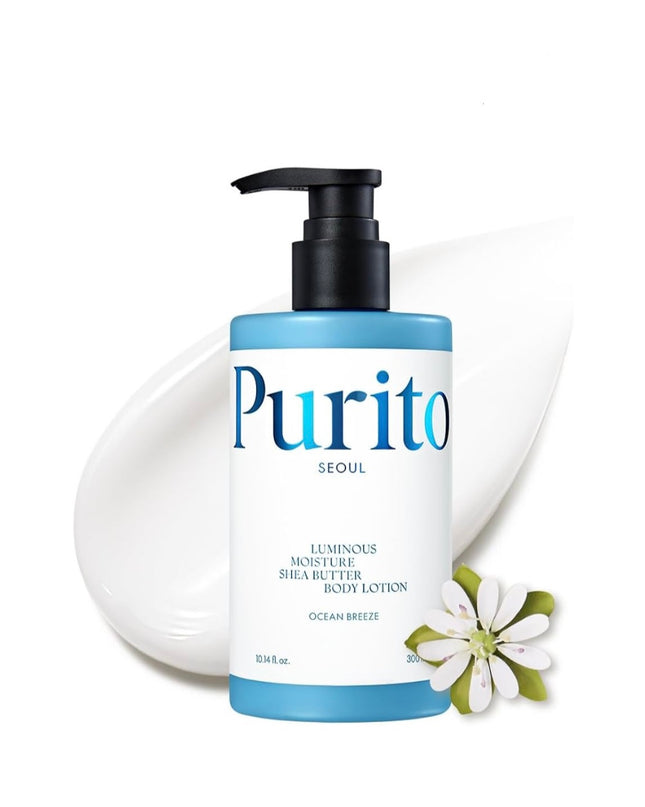Purito Luminous Moisture Shea Butter Body Lotion Ocean Breeze 300ml ✨ Ενυδατική Λοσιόν Σώματος με Shea Butter