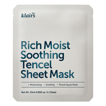 Rich Moist Soothing Tencel Sheet Mask 25ml