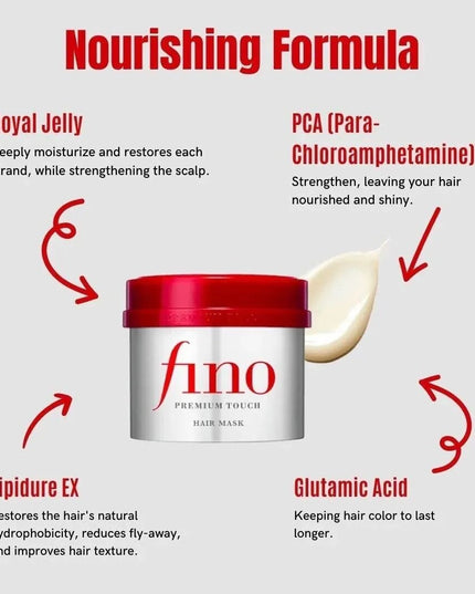 Fino Premium Touch Hair Mask 230g ✨ Μάσκα Μαλλιών Για Θρέψη & Λάμψη