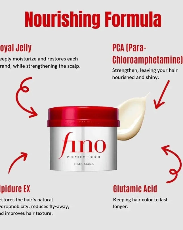 Fino Premium Touch Hair Mask 230g ✨ Μάσκα Μαλλιών Για Θρέψη & Λάμψη